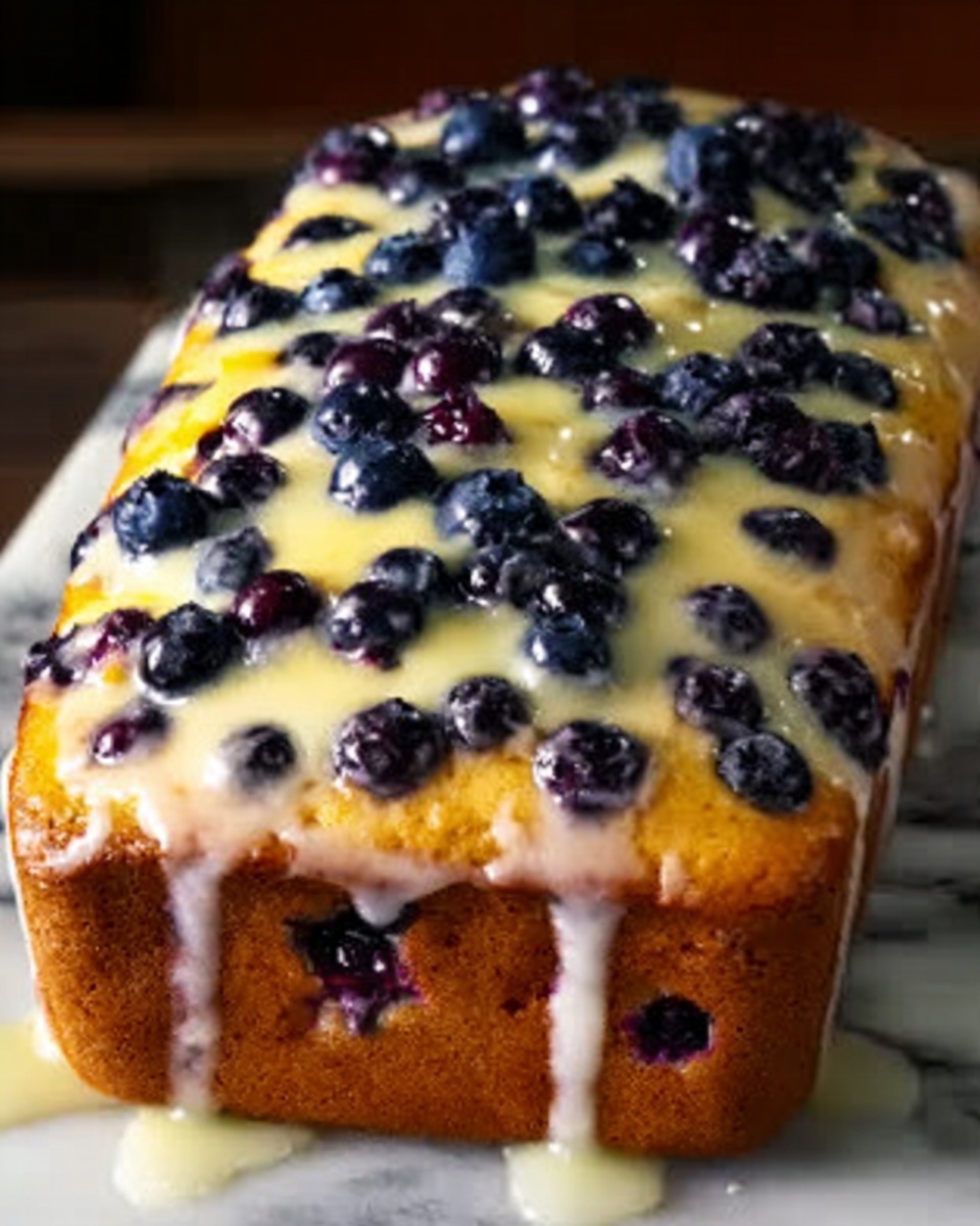Lemon Blueberry Bread with Lemon Glaze Recipe - Recipe Image