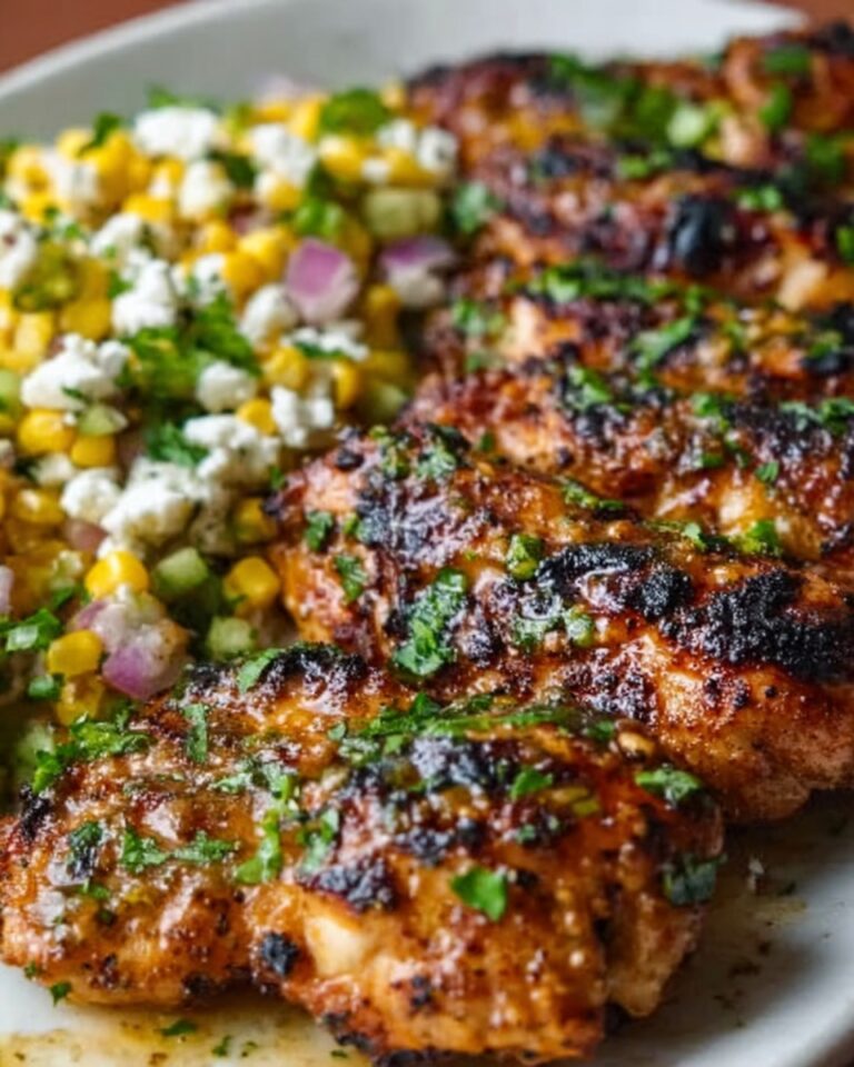 Grilled Hot Honey Chicken with Sweet Corn Salad Recipe