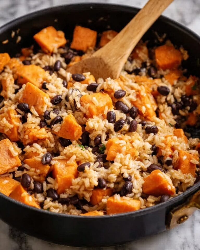 Southwest Sweet Potato, Black Bean, and Rice Skillet Recipe