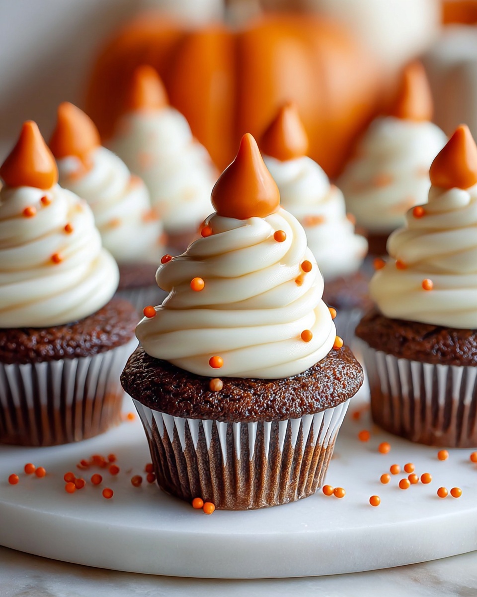 Pumpkin Cupcakes with Cream Cheese Frosting Recipe - Recipe Image