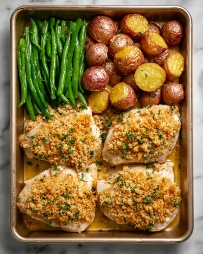 Parmesan Crusted Chicken Sheet Pan Dinner Recipe