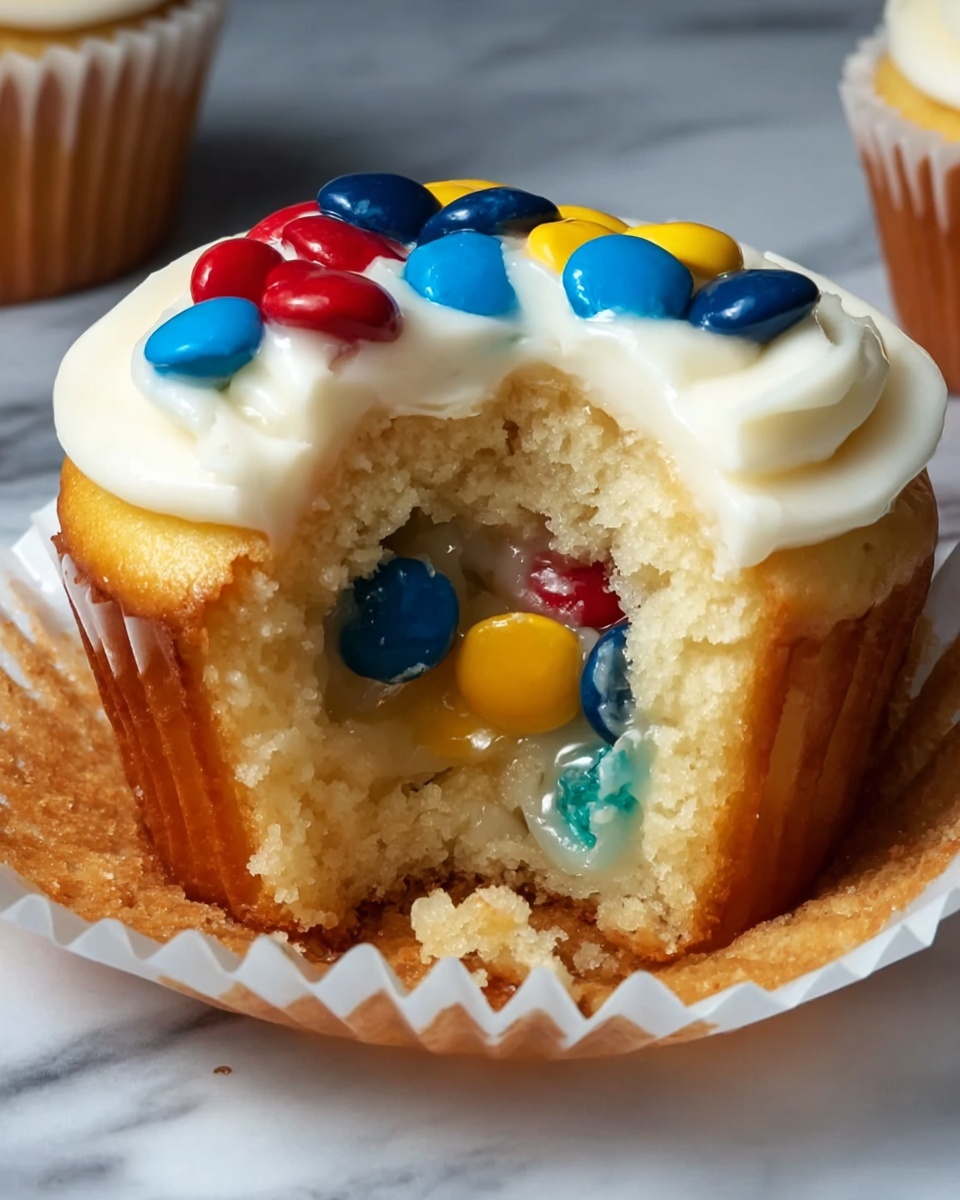 M&M Cupcakes Recipe - Recipe Image