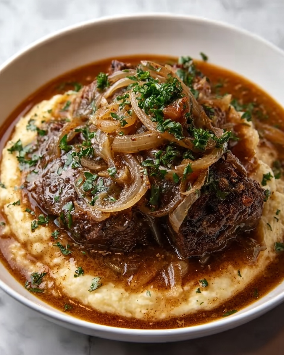 Savory French Onion Pot Roast Recipe - Recipe Image
