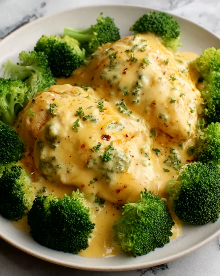 Creamy Cheesy Chicken with Broccoli Recipe