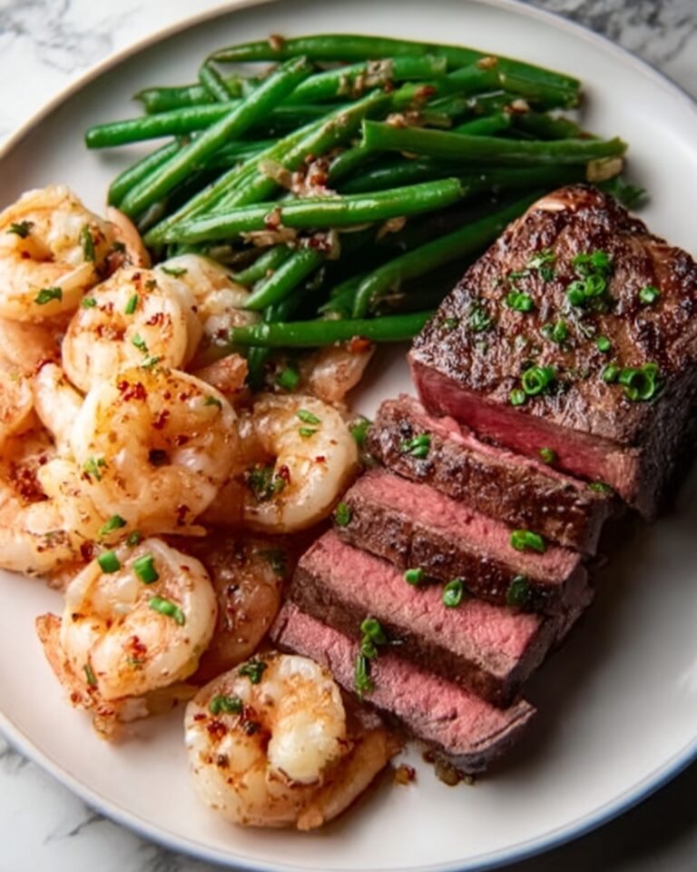 Garlic Butter Ribeye Steak and Shrimp Recipe