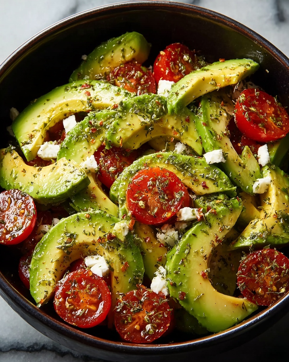 Greek Avocado Salad with Feta Recipe - Recipe Image