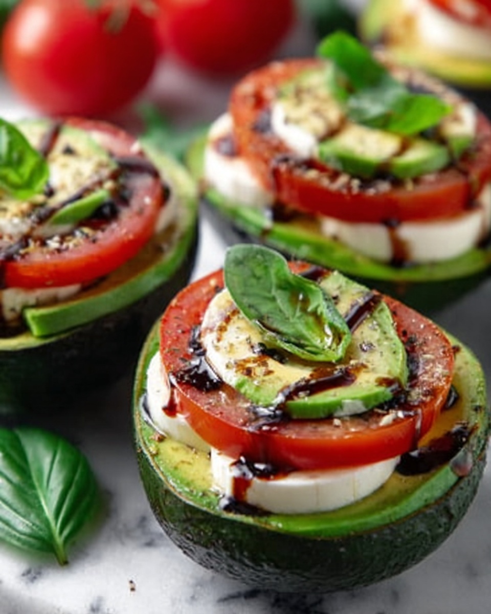 Caprese Stuffed Avocados Recipe - Recipe Image