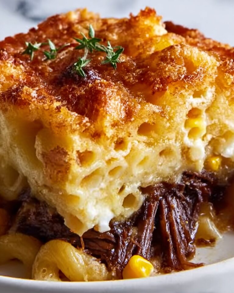 Oxtail Pot Pie with Mac & Cheese Crust Recipe