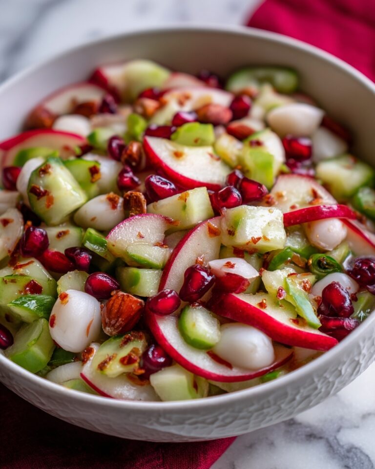 Creamy Apple Cranberry Salad with Walnuts and Greek Yogurt Dressing Recipe