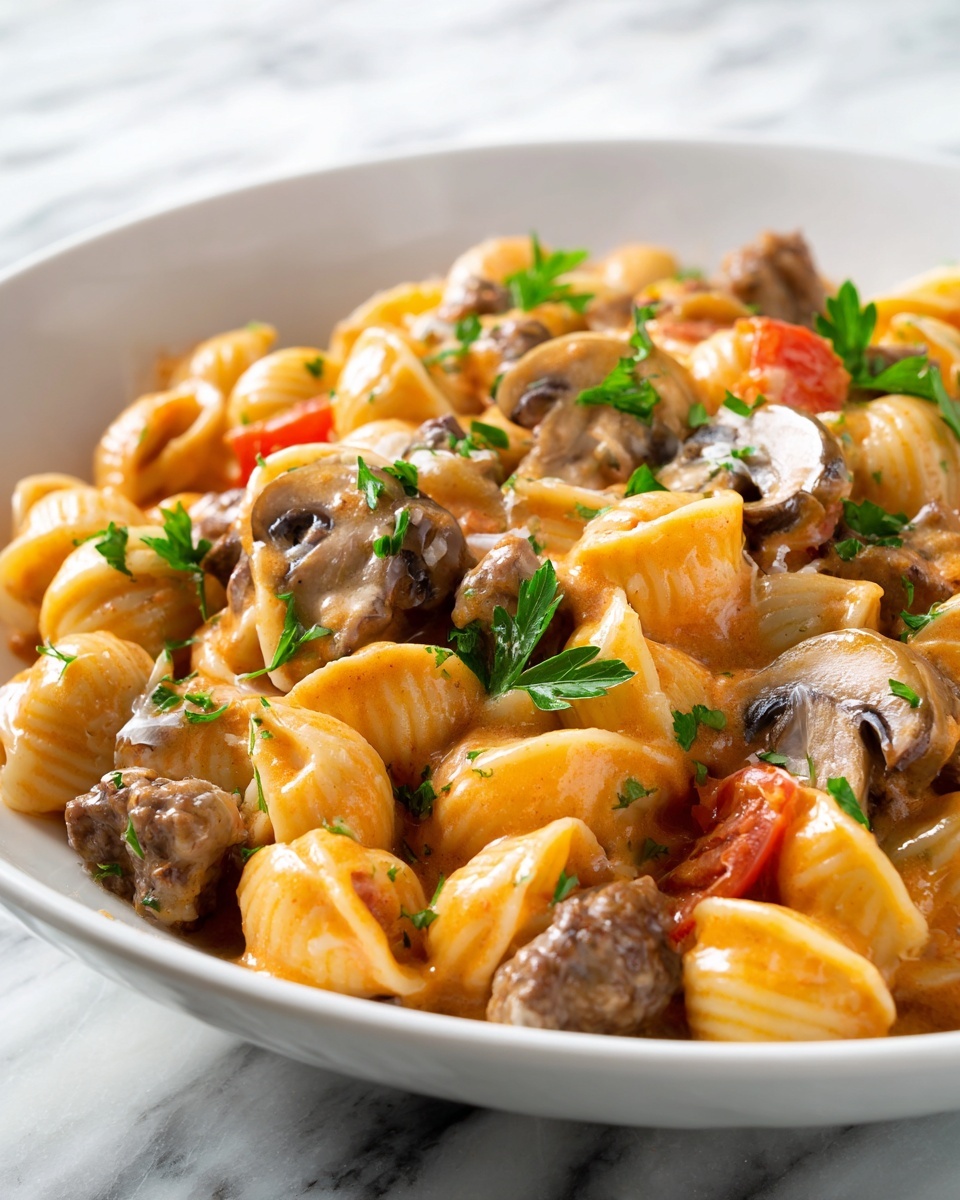 Cheesy Beef Taco Pasta Recipe - Recipe Image