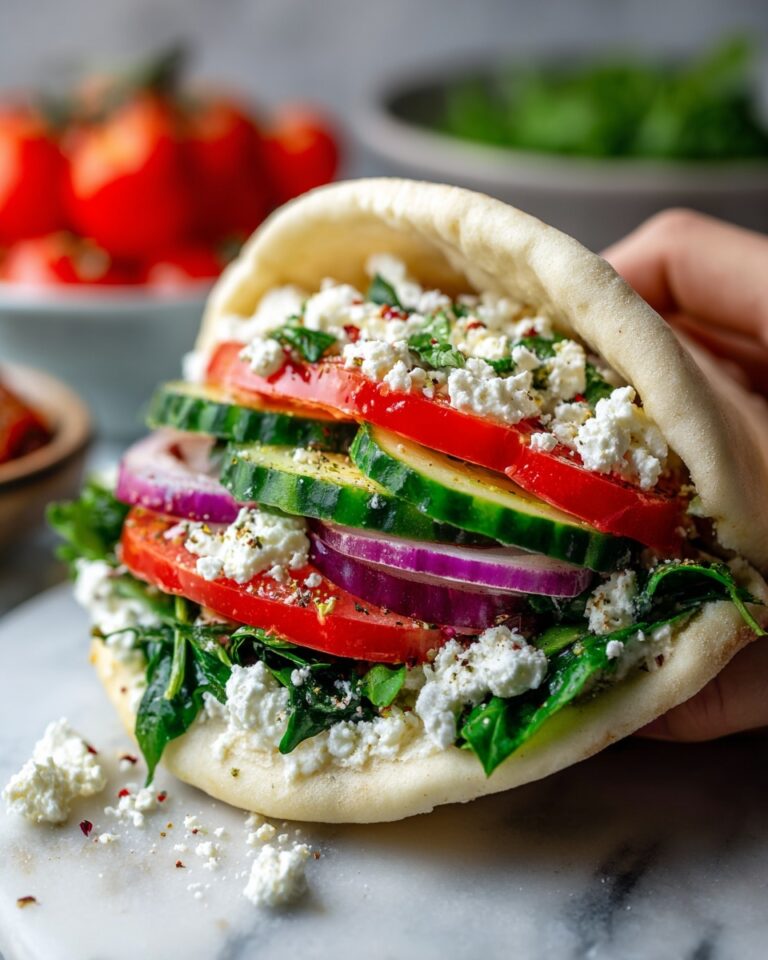Greek Salad Pita Pockets Recipe