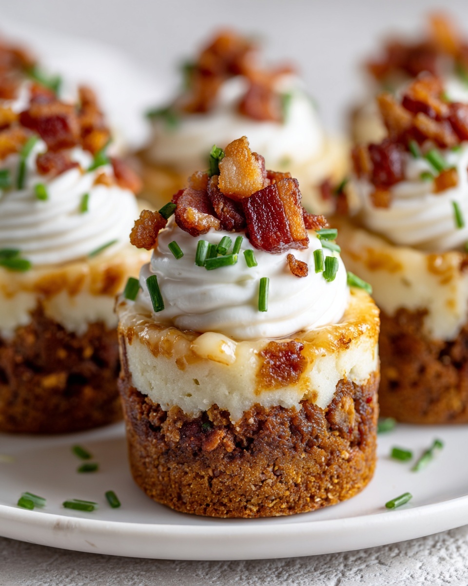 Mini Meatloaf Muffins with Mashed Potato Frosting Recipe - Recipe Image