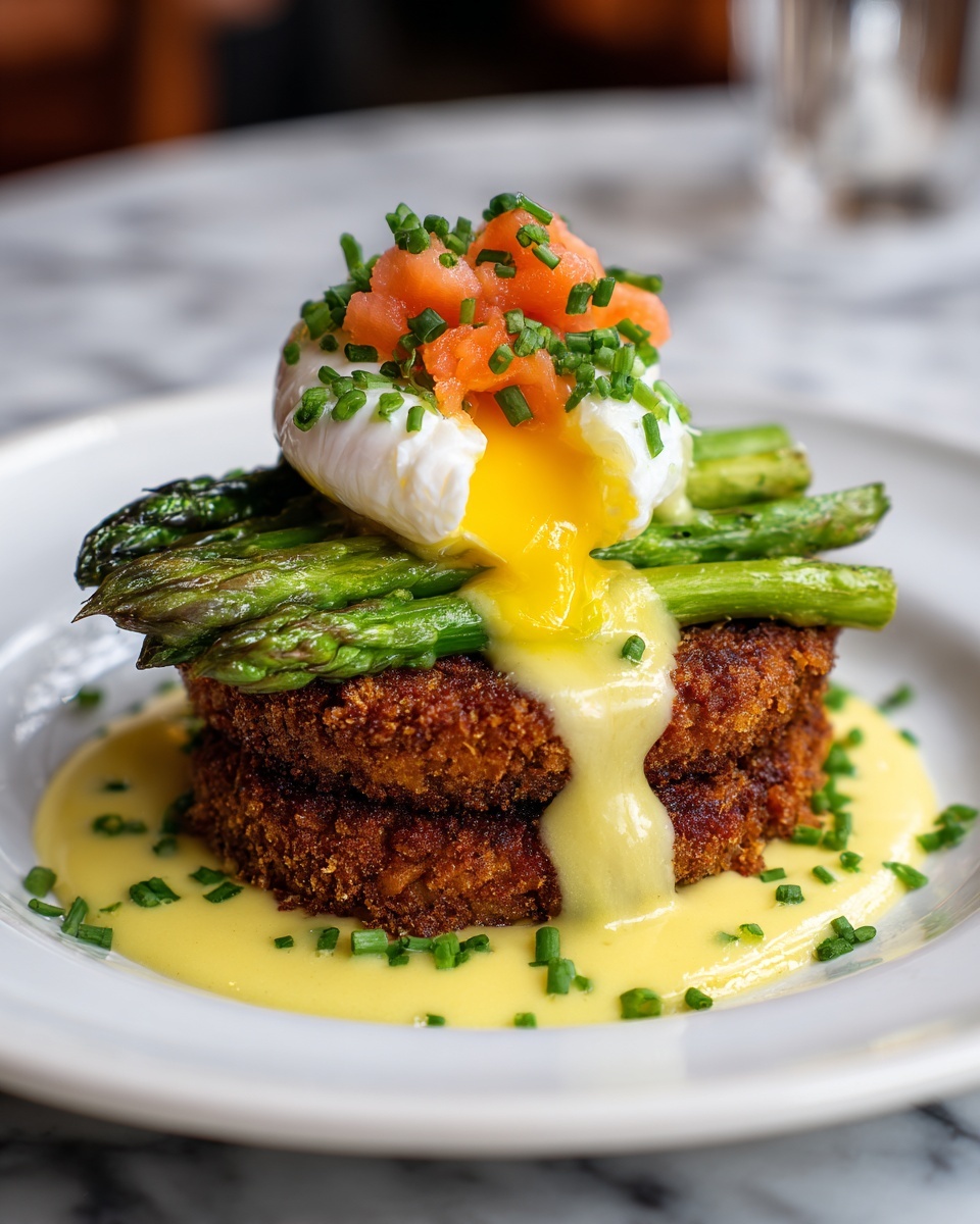 Salmon Cake Eggs Benedict Recipe - Recipe Image