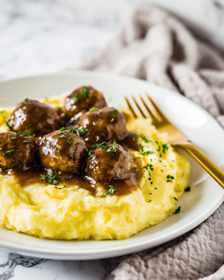 Tasty Slow Cooker Salisbury Steak Meatballs Recipe
