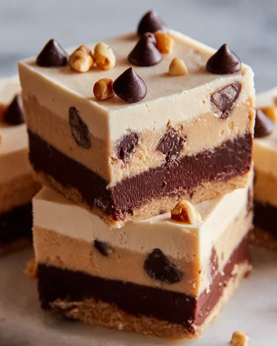 Peanut Butter Chocolate Freezer Fudge Recipe - Recipe Image