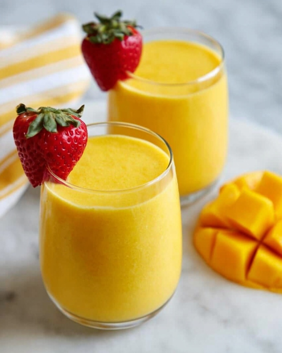 Peach Mango Smoothie Recipe - Recipe Image