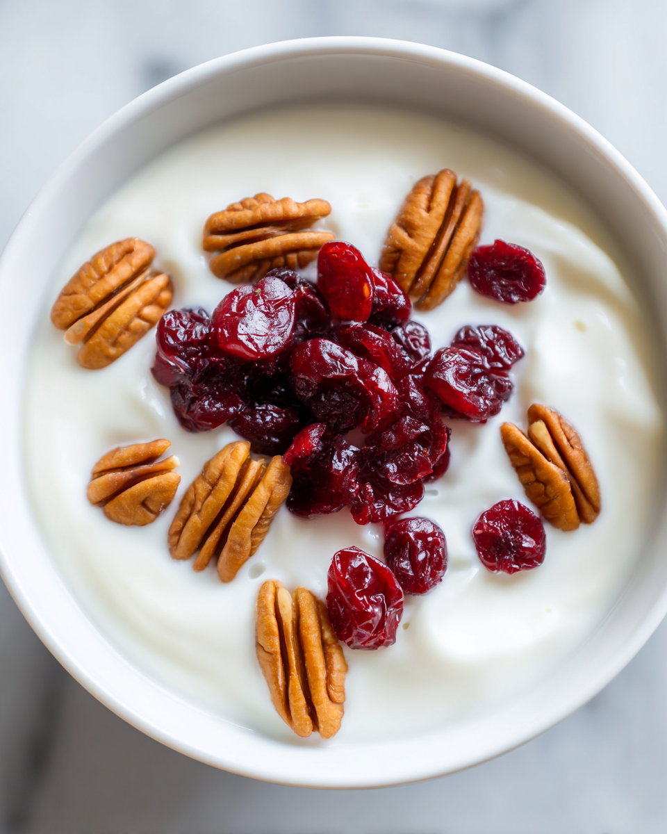 Whipped Goat Cheese with Cranberry Sauce and Candied Pecans Recipe - Recipe Image