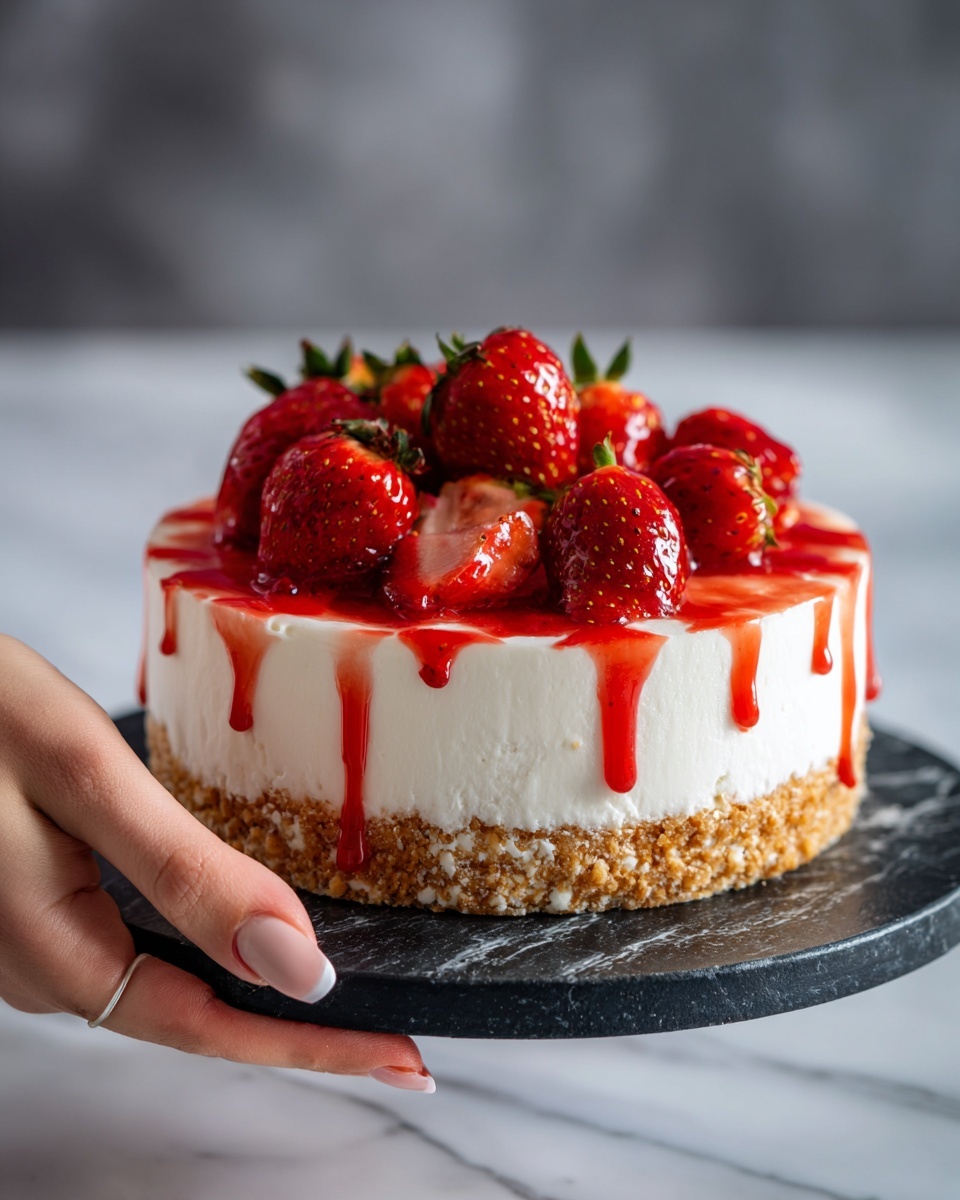 Easy Strawberry Cheesecake Dump Cake Recipe - Recipe Image