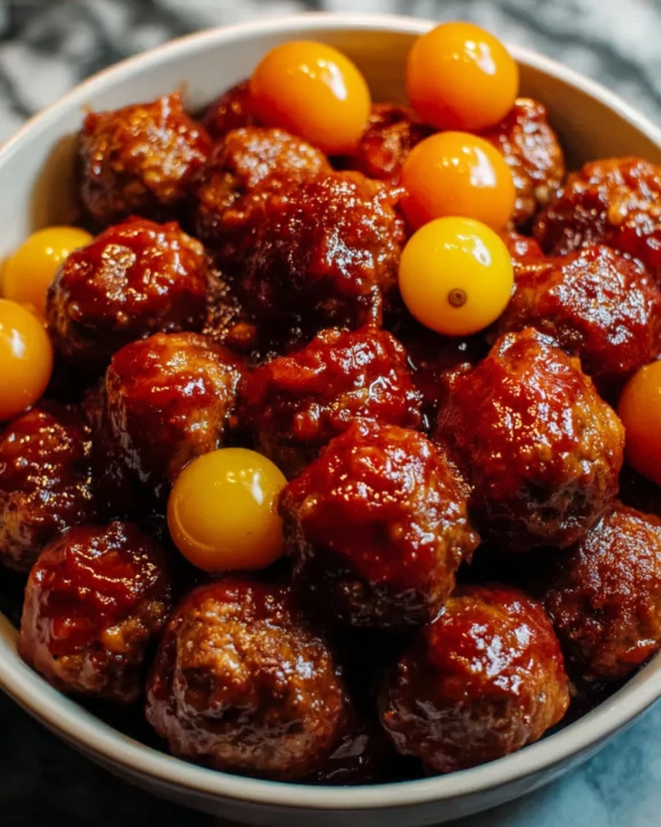 Easy Fig Jam Meatballs Recipe - Recipe Image