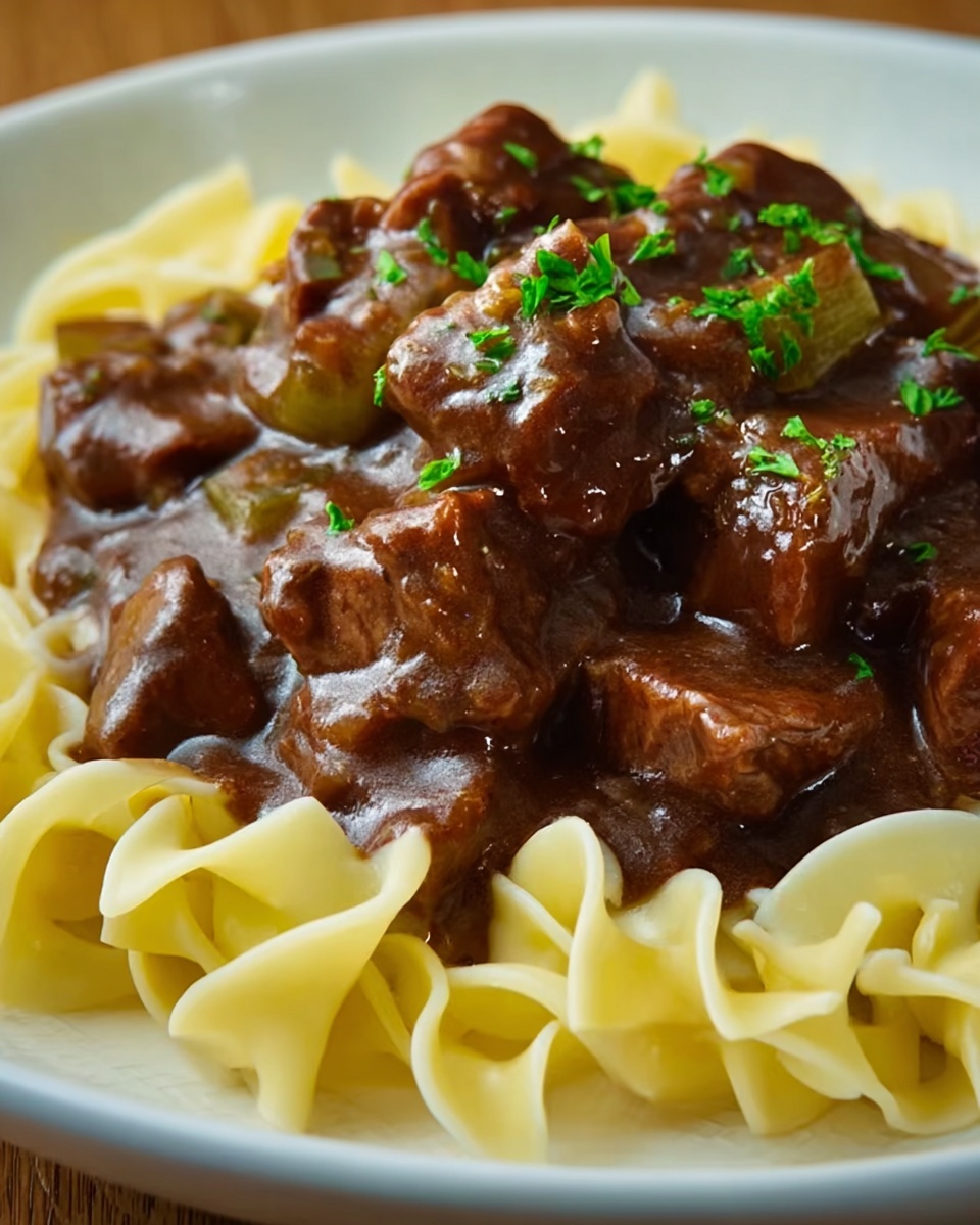 5-Star Slow Cooker Beef and Noodles: Comfort Food Made Easy Recipe - Recipe Image