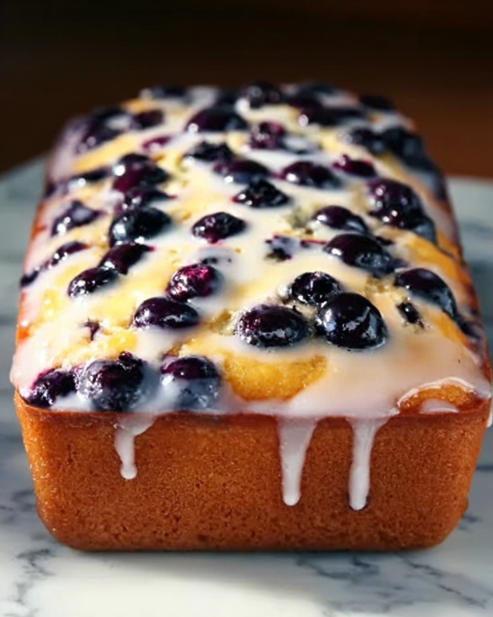 Lemon Blueberry Bread with Lemon Glaze Recipe - Recipe Image