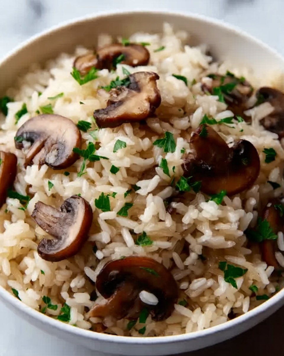 Creamy Mushroom Rice Recipe - Recipe Image