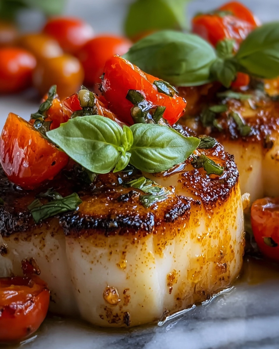 Pan-Seared Mediterranean Cod in Tomato Basil Sauce Recipe - Recipe Image