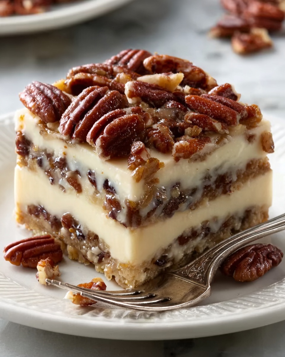 Decadent Pecan Pie Lasagna Recipe - Recipe Image