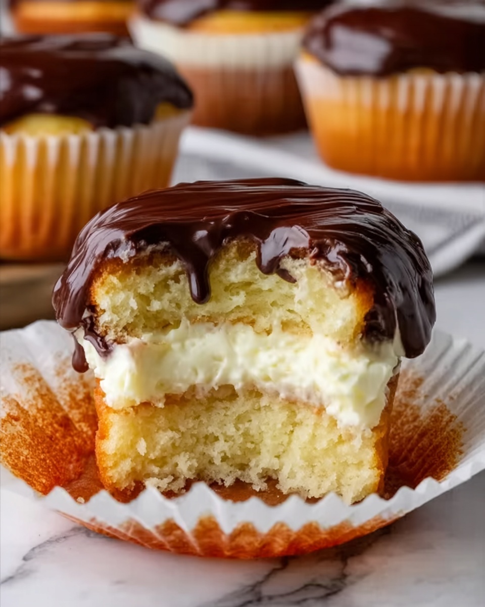 Daddy's Boston Cream Cupcakes Recipe - Recipe Image