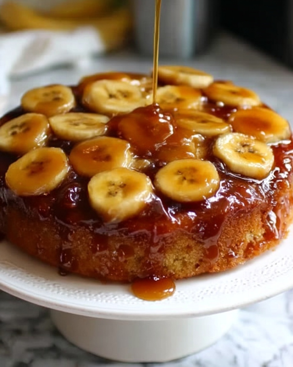 Caramelized Upside-Down Banana Cake Recipe - Recipe Image