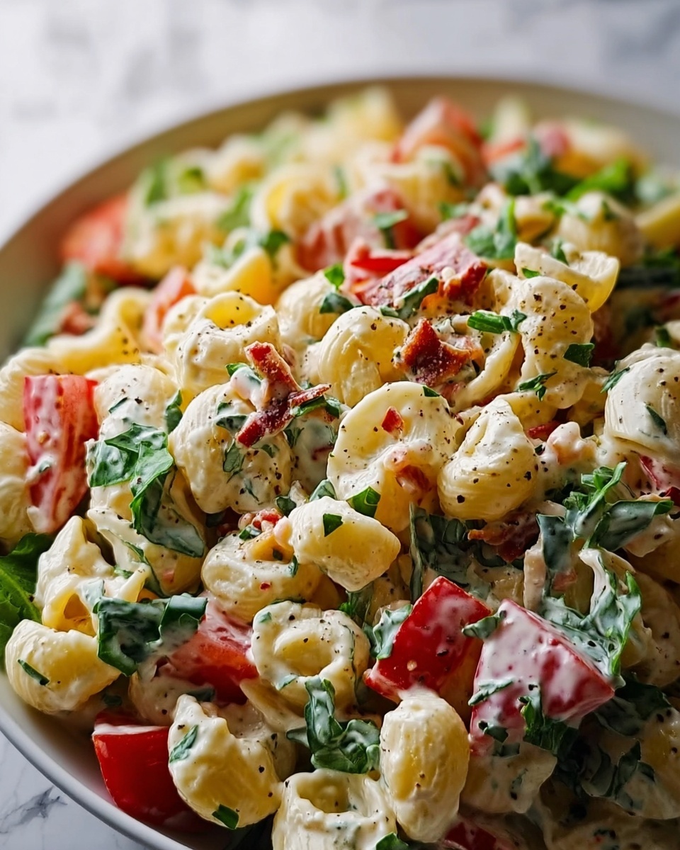 BLT Macaroni Salad Recipe - Recipe Image