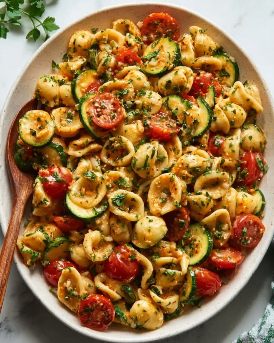 Cheese Tortellini with Summer Veggies Recipe - Recipe Image