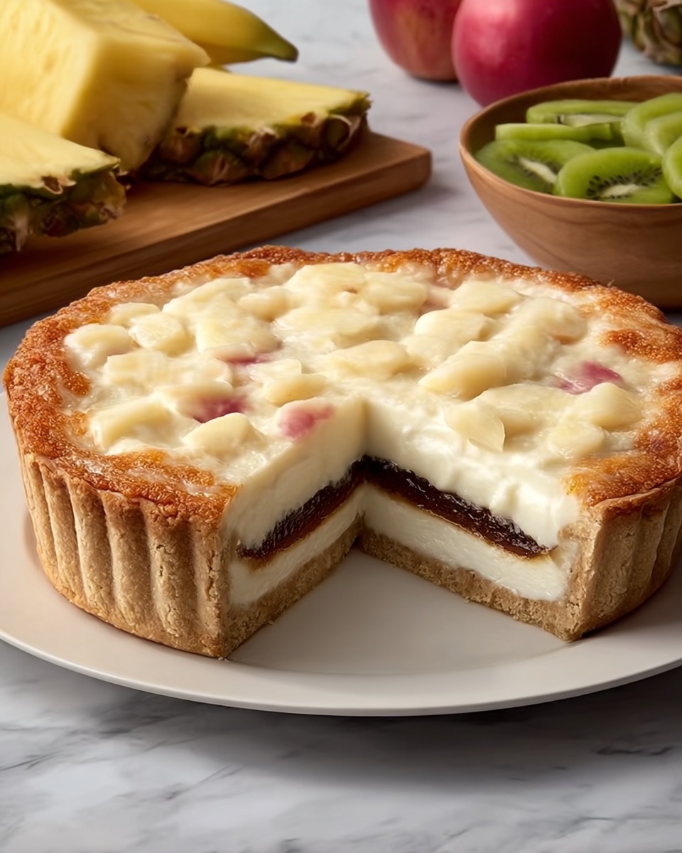 Hawaiian No-Bake Tropical Pie Recipe - Recipe Image