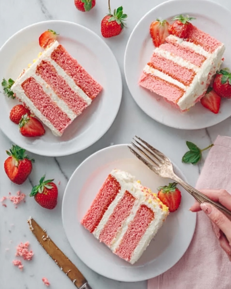 Strawberry Crunch Cake Recipe - Recipe Image