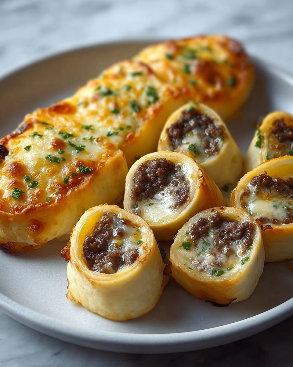 Cheesy Beefy Roll-Ups Recipe - Recipe Image
