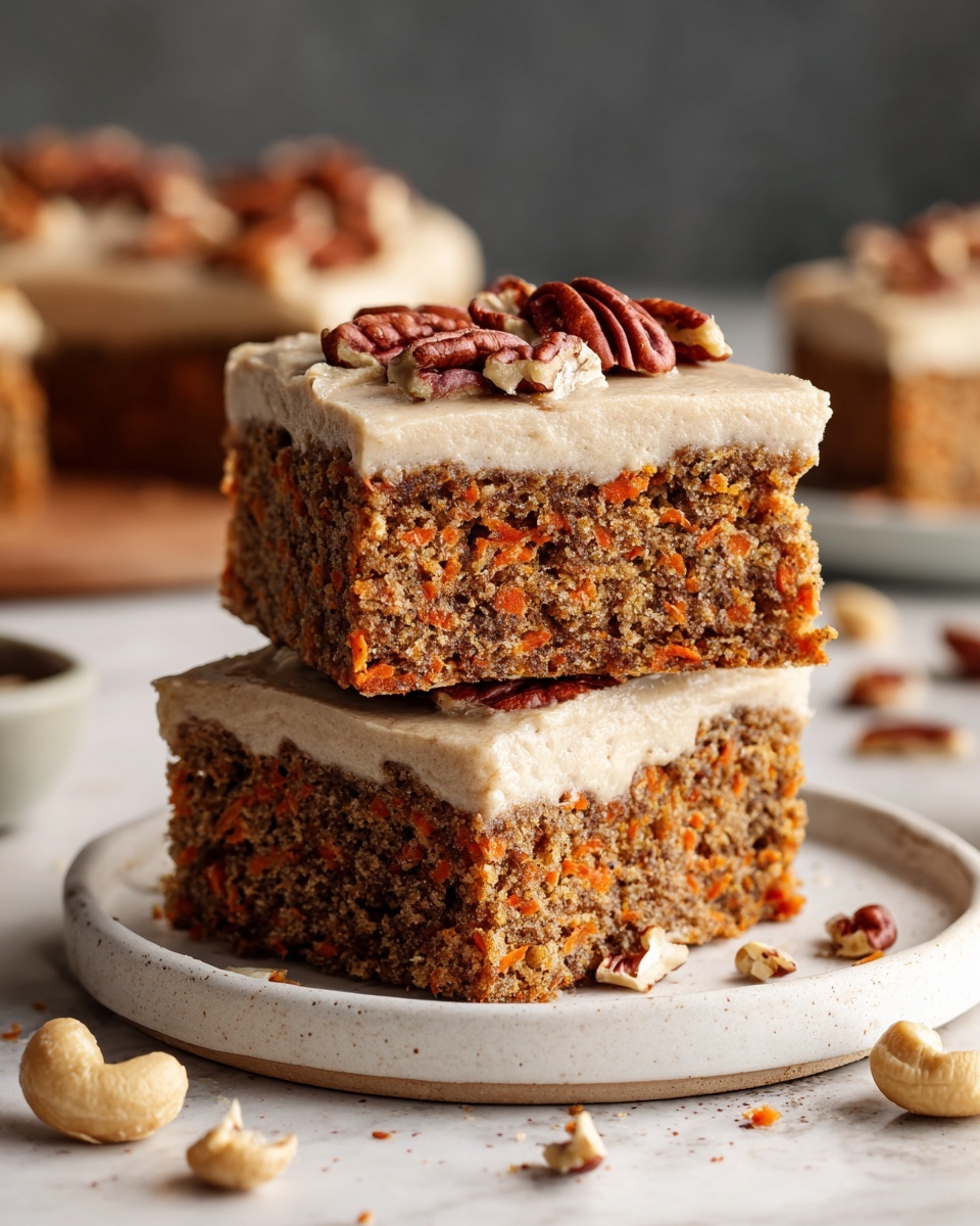 Vegan Carrot Cake Bars Recipe - Recipe Image