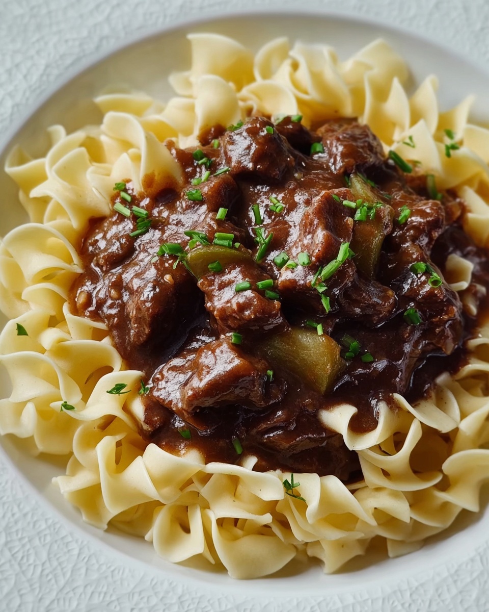 5-Star Slow Cooker Beef and Noodles: Comfort Food Made Easy Recipe - Recipe Image