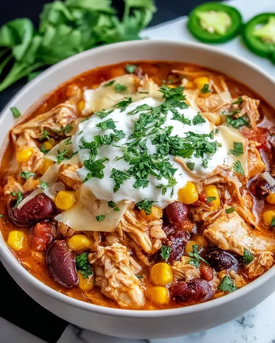 Hearty Crockpot Chicken Enchilada Casserole Recipe - Recipe Image