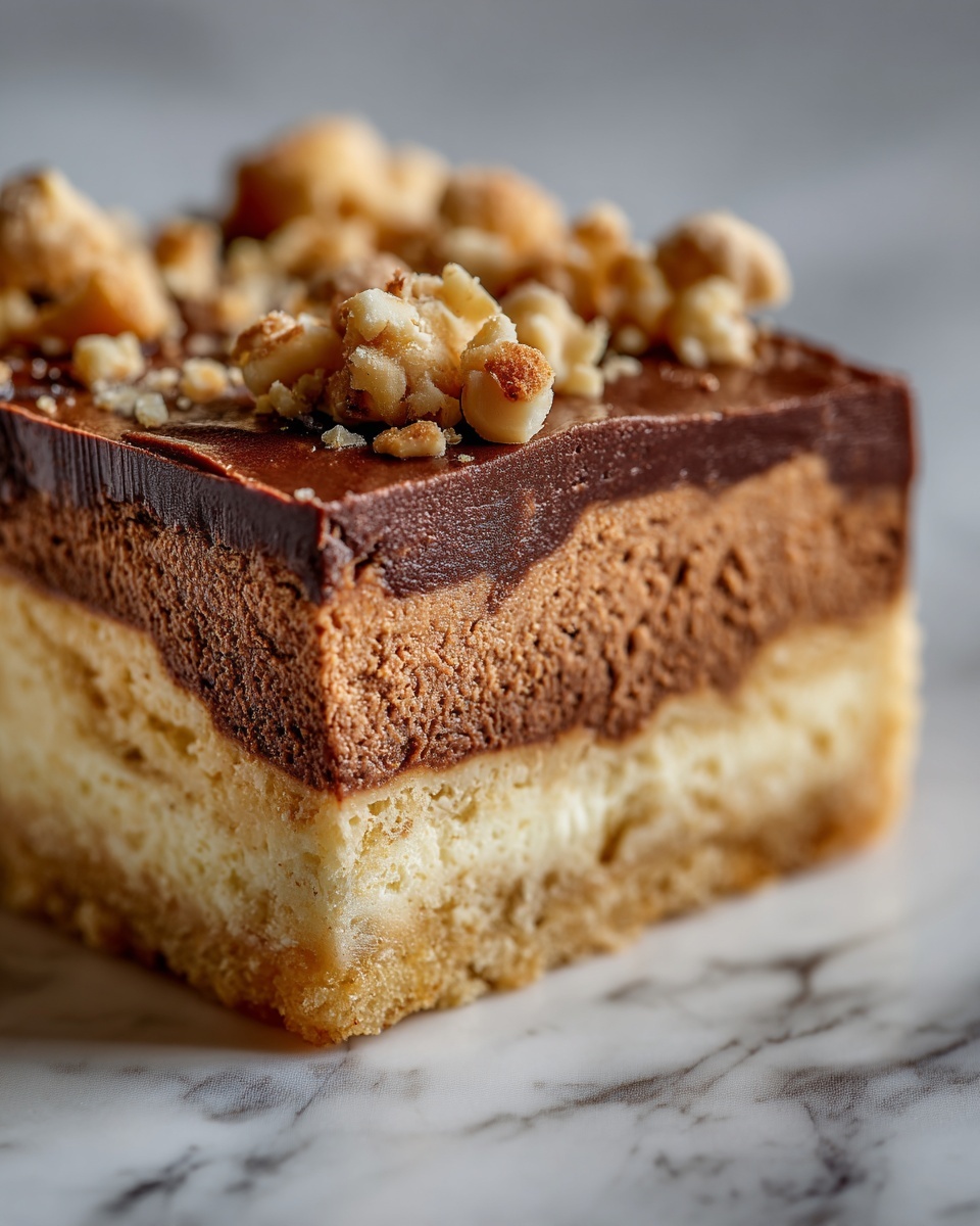 No-Bake Shortbread Fudge Slice Recipe - Recipe Image